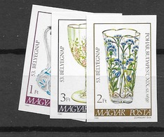 1980 MNH Hungary Mi 3445-47N Imperforated, Postfris** - Unused Stamps