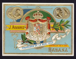 CUBA HAVANA HABANA - Alvarez - CIGAR LABEL CIGARETTE (see Sales Conditions) - Etiketten