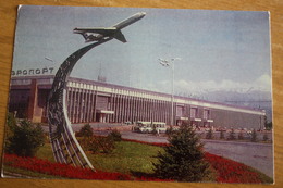 KAZAKHSTAN. ALMATY. Airport. 1970s Old  Postcard - Kazachstan