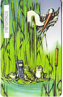 BULGARIA(chip) - Frogs & Stork With Mobile Phone, Mobika Telecard 100 Units, Tirage 10000, 03/99, Used - Bulgaria