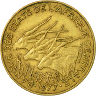 Monnaie, États De L'Afrique Centrale, 10 Francs, 1977, Paris, TB+ - Central African Republic