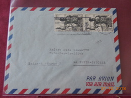 Lettre De Brazzaville Pour La Ferte Gaucher - Covers & Documents