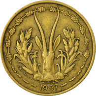 Monnaie, French West Africa, 25 Francs, 1957, Paris, TB+, Aluminum-Bronze, KM:9 - Costa De Marfil