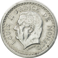 Monnaie, Monaco, Louis II, Franc, Undated (1943), TTB, Aluminium, Gadoury:131 - 1922-1949 Louis II