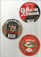 étiquette De Fromage Sur Support , CAMEMBERT , LOT DE 3 ETIQUETTES - Formaggio