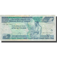 Billet, Éthiopie, 5 Birr, 2015, 2015, TB+ - Ethiopië