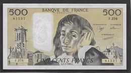 France 500 Francs Pascal - Neuf - 3-3-1988 - Fayette 71-38 - 500 F 1968-1993 ''Pascal''