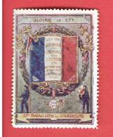 VIGNETTE DELANDRE 27e BATAILLON DE CHASSEURS GUERRE 1914 1918 WWI POSTER STAMP CINDERELLA - Vignettes Militaires