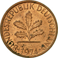 Monnaie, République Fédérale Allemande, Pfennig, 1974, Munich, TTB, Copper - 1 Pfennig