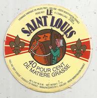 étiquette De Fromage Sur Support , LE SAINT LOUIS ,L. Gallais , MONTFAUCON ,  Maine Et Loire - Cheese