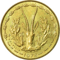 Monnaie, West African States, 5 Francs, 1978, Paris, TB+ - Ivory Coast