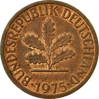 Monnaie, République Fédérale Allemande, Pfennig, 1975, Karlsruhe, TTB, Copper - 1 Pfennig