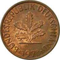 Monnaie, République Fédérale Allemande, Pfennig, 1978, Munich, TTB, Copper - 1 Pfennig