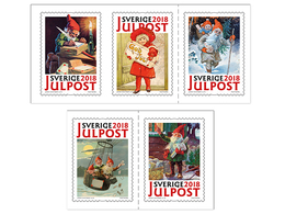 Zweden  2018  Kerstmis  Set Of 5    Postfris/mnh - Unused Stamps