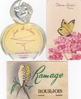 Lot De 3 Cartes Parfumée (Sisley, Crème Simon, Bourgeois) - Non Classificati