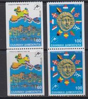 Greece 1988 European Council / Rhodos Meeting 2v From Strips Of 5 (pair) ** Mnh (41170C) - 1988