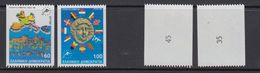 Greece 1988 European Council / Rhodos Meeting 2v From Strips Of 5 (number On Backside) ** Mnh (41170G) - 1988
