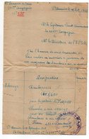 SAINT MEMMIE --1945-militaria---Autorisation Manuscrite Du Capitaine Vinot--cachet Du 6° Régiment Du Train - Non Classés