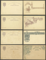 PORTUGUESE AFRICA: 4 Postal Cards Of 1898 Illustrated On Back, Commemorating The Centenary Of Portuguese India, Very Nic - Portuguese Africa