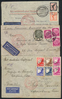 GERMANY: 3 Airmail Covers Sent To Brazil Between 1934 And 1935, Interesting! - Brieven En Documenten