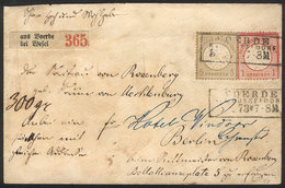 GERMANY: Registered Cover Sent From VOERDE To Berlin On 5/FE/1873, Franked By Sc.4 + 6 (total Postage 6Gr.), Very Nice A - Lettres & Documents