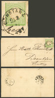 GERMANY: Letter (printed) Sent From Constanz To Dornbern On 21/MAR/1873 Franked With 1Kr. (Sc.7), On Back Transit And Ar - Brieven En Documenten