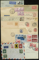 GERMANY: 14 Covers, Cards, Postal Stationeries Etc., Most Posted Between 1901 And 1956, Interesting, Low Start! - Briefe U. Dokumente