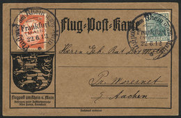 GERMANY: Card Carried On The Special Flight Of 14/JUN/1912, VF Quality! - Lettres & Documents