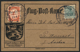 GERMANY: Card Carried On The Special Flight Of 14/JUN/1912, VF Quality! - Storia Postale