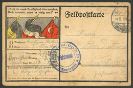 GERMANY: Very Nice Feldpost Card Mailed On 4/NO/1915 - Lettres & Documents