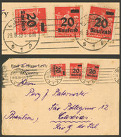 GERMANY: 29/AU/1923 Hannover - Caxias (Brazil): Cover With INFLA Postage For 60,000Mk., Very Nice! - Brieven En Documenten