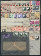 GERMANY: 12 Airmail Covers Sent To Brazil Between 1934 And 1938, There Are Interesting Postages And Postal Marks, Mixed  - Briefe U. Dokumente