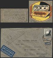 GERMANY: Airmail Cover Sent From Solingen To Maceio (Brazil) Via Air France On 30/MAY/1936, On Arrival It Was Handstampe - Lettres & Documents