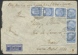 GERMANY: Airmail Cover Sent From Berlin To Rio De Janeiro On 14/OC/1939 With Nice Postage Of 1.20Mk., Very Nice! - Lettres & Documents