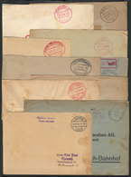 GERMANY: 10 Covers, Cards, Etc. Used Between 1945 And 1947, Without Postage, With Varied "GEBÜHR BEZAHLT" Marks, Mixed Q - Covers & Documents