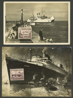 GERMANY: 2 Maximum Cards Topic SHIPS, Very Nice! - Collections