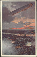 GERMANY: Zeppelin Flying Over Antwerpen, Excellent Quality - Altri & Non Classificati