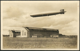 GERMANY: Graf Zeppelin über Der Werft, Excellent Front, With Some Adherences On Reverse, Very Nice! - Autres & Non Classés