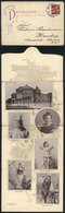GERMANY: DRESDEN:old Folded Card With Views Of Several Opera Singers And Actors (Georg Anthes, Karl Perron, Erika Wedeki - Autres & Non Classés