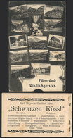 GERMANY: WINDISCHGARSTEN: Old Postcard Illustrated With Small Views Of The City And Area. It Has A Pocket With A Small B - Other & Unclassified