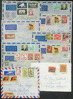 EAST GERMANY: 10 Covers Sent To Brazil Between 1957 And 1960, Handsome Postages! - Storia Postale