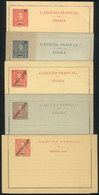 ANGOLA: 5 Different Lettercards (one Double), Unused, Excellent General Quality! - Angola