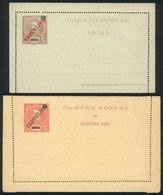 ANGOLA: 2 Different Lettercards (one Double), Unused, Excellent Quality - Angola