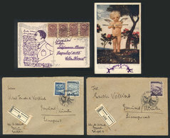 AUSTRIA: Postcard Used In 1921 + 2 Covers With Special Postmarks Of 1946, Very Nice. - Lettres & Documents