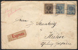 AUSTRIA: 6/FE/1921 Innsbruck - Itzehoe: Express Cover Franked With 5k., With Arrival Backstamp (13/FE) - Lettres & Documents