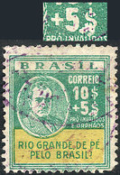 BRAZIL: Sc.355, With Variety "white Spot Between 5 And $" (RHM.40B), Very Nice, RHM Catalog Value 870Rs." - Lettres & Documents