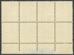 BRAZIL: Circa 1940, Block Of 8 Unprinted Stamps, On Gummed Paper With Watermark, Perforation Proof? - Lettres & Documents