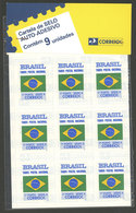 BRAZIL: RHM.695, 1993 Self-adhesive Stamps For First-rate Mail, Sheet Of 9 In Its Original Blister, VF! - Lettres & Documents