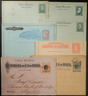 BRAZIL: Lot Of 7 Old Lettercards, VF General Quality, High RHM Catalogue Value, Good Opportunity! - Entiers Postaux