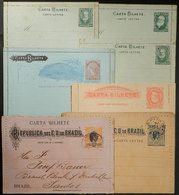 BRAZIL: Lot Of 7 Old Lettercards, VF General Quality, High RHM Catalogue Value, Good Opportunity! - Postwaardestukken